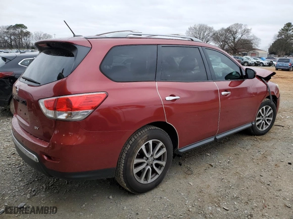 2016 Nissan Pathfinder SL with VIN 5N1AR2MNXGC607796, listed as a Copart auction lot 87588895 with 0 mi miles and Salvage Title. Bid and sale history available at carsss.com. Image 3.