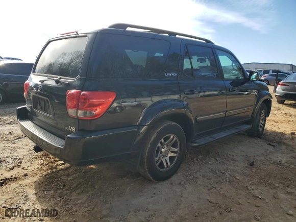 2007 Toyota Sequoia Limited with VIN 5TDZT38A07S290888, listed as a Copart auction lot 41484285 with 0 mi miles and Salvage Title. Bid and sale history available at carsss.com. Image 3.