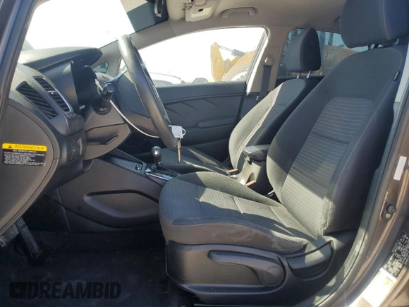 2017 Kia Forte LX with VIN 3KPFL4A75HE150712, listed as a Copart auction lot 52585155 with 185,643 mi miles and Salvage Title. Bid and sale history available at carsss.com. Image 7.