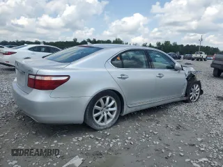 2008 Lexus LS 460 with VIN JTHBL46F785065640, listed as a Copart auction lot 57426945 with 175,280 mi miles and Salvage title. Bid and sale history available at DreamBid. Image 3.