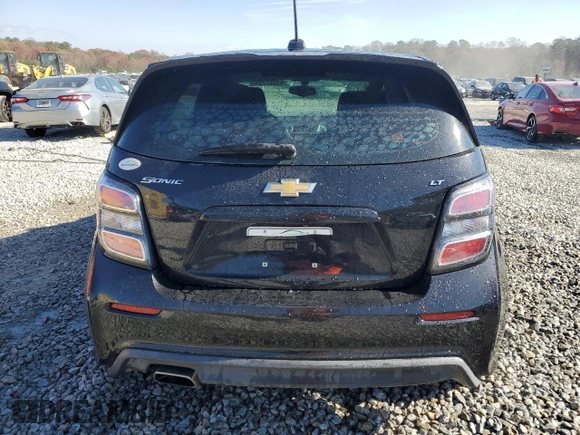 2017 Chevrolet Sonic LT with VIN 1G1JD6SH9H4161944, listed as a Copart auction lot 83557794 with 90,127 mi miles and Salvage Title. Bid and sale history available at carsss.com. Image 6.