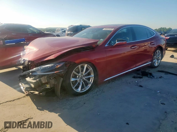 2020 Lexus LS z VIN JTHEYLFF1L5008514, wystawiony jako Copart lot #56605495 z przebiegiem 40 723 mil mil oraz Szkoda całkowita • Salvage title. Historia ofert i sprzedaży dostępna na DreamBid. Obrazek 1.