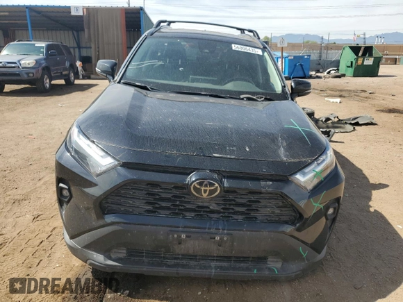 2022 Toyota RAV4 XLE Premium with VIN 2T3C1RFV2NC206720, listed as a Copart auction lot 56006435 with 40,537 mi miles and Salvage title. Bid and sale history available at DreamBid. Image 5.