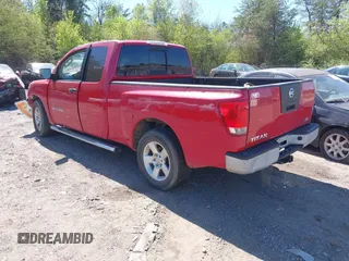 2008 Nissan Titan SE with VIN 1N6BA06A58N352220, listed as a IAAI auction lot 41857113 with Not Provided miles. Bid and sale history available at carsss.com. Image 3.