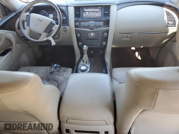2012 Infiniti QX56 7-passenger z VIN JN8AZ2NE1C9020448, wystawiony jako Copart lot #76786414 z przebiegiem 188 572 mil mil oraz Tytuł czysty. Historia ofert i sprzedaży dostępna na DreamBid. Obrazek 8.