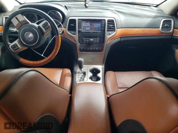 2013 Jeep Grand Cherokee Overland with VIN 1C4RJFCT2DC650336, listed as a Copart auction lot 55455105 with 129,858 mi miles and Clean Title. Bid and sale history available at carsss.com. Image 8.