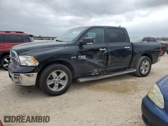 2016 Ram 1500 Big Horn with VIN 1C6RR6LT9GS127860, listed as a Copart auction lot 45790085 with 94,963 mi miles and Salvage Title. Bid and sale history available at carsss.com. Image 1.