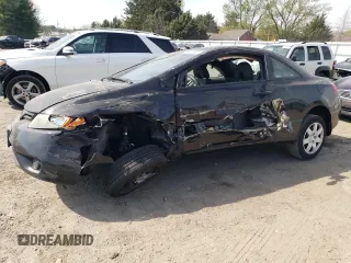 2008 Honda Civic Cpe LX with VIN 2HGFG12608H531205, listed as a Copart auction lot 52524895 with 176,180 mi miles and Clean Title. Bid and sale history available at carsss.com. Image 1.