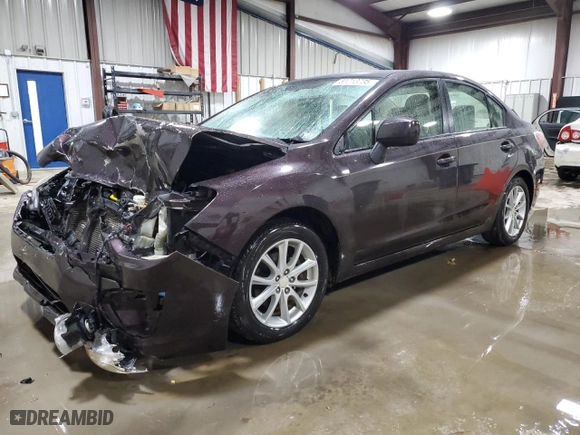 2012 Subaru Impreza Sedan 2.0i Premium with VIN JF1GJAC63CH006999, listed as a Copart auction lot 51213735 with 106,163 mi miles and Salvage Title. Bid and sale history available at carsss.com. Image 1.