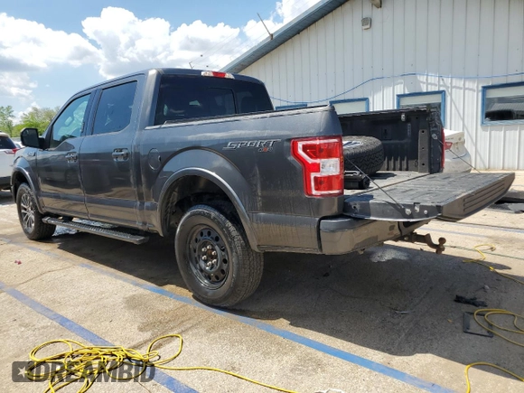 2020 Ford F-150 XL with VIN 1FTEW1EP7LKD22529, listed as a Copart auction lot 56946115 with 89,677 mi miles and Salvage title. Bid and sale history available at DreamBid. Image 2.