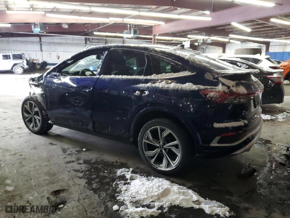 2023 Audi Q4 e-tron Sportback Premium Plus with VIN WA132BFZ0PP058260, listed as a Copart auction lot 44440085 with NaN miles and Salvage Title. Bid and sale history available at carsss.com. Image 2.