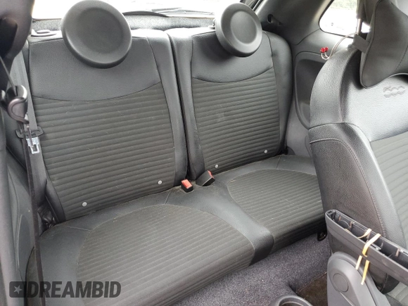 2015 FIAT 500 Sport with VIN 3C3CFFBR0FT755871, listed as a Copart auction lot 62342105 with 76,514 mi miles and Salvage title. Bid and sale history available at DreamBid. Image 10.