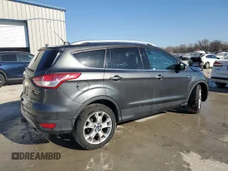 2016 Ford Escape Titanium with VIN 1FMCU9J91GUB34663, listed as a Copart auction lot 48044425 with 104,565 mi miles and Salvage Title. Bid and sale history available at carsss.com. Image 3.