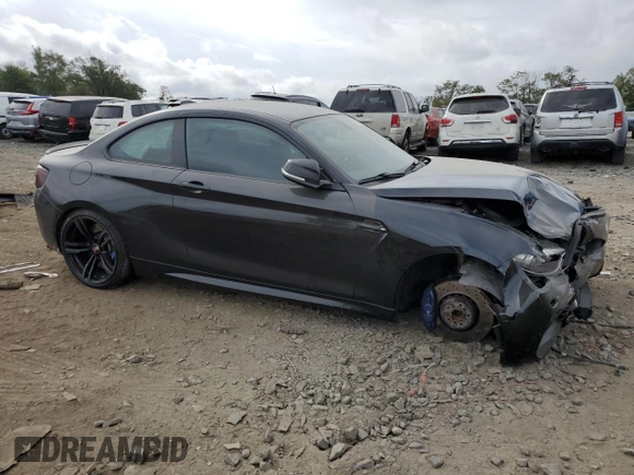 2018 BMW M2 with VIN WBS1J5C51JVD36181, listed as a Copart auction lot 70202013 with 34,549 mi miles. Bid and sale history available at carsss.com. Image 4.
