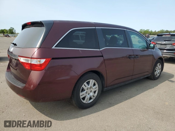 2011 Honda Odyssey LX z VIN 5FNRL5H26BB057972, wystawiony jako Copart lot #59302325 z przebiegiem 280 460 mil mil oraz Czysty tytuł • Clean title. Historia ofert i sprzedaży dostępna na DreamBid. Obrazek 3.