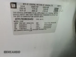 2011 GMC Terrain SLE-2 with VIN 2CTFLTEC8B6384453, listed as a Copart auction lot 52424295 with 109,545 mi miles and Salvage Title. Bid and sale history available at carsss.com. Image 15.