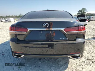 2020 Lexus LS with VIN JTHD51FF8L5012343, listed as a Copart auction lot 75260924 with 26,227 mi miles and Salvage Title. Bid and sale history available at carsss.com. Image 6.