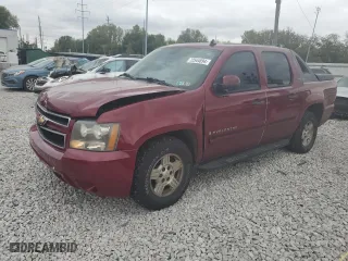 2007 Chevrolet Avalanche LT w/2LT with VIN 3GNEC12J77G160737, listed as a Copart auction lot 72544894 with 133,511 mi miles and Salvage Title. Bid and sale history available at carsss.com. Image 1.