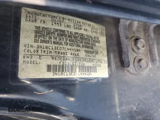 2007 Nissan Versa 1.8 S with VIN 3N1BC13E07L444184, listed as a Copart auction lot 46214485 with 125,316 mi miles and Salvage Title. Bid and sale history available at carsss.com. Image 14.