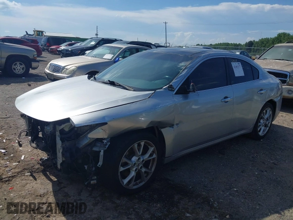 2014 Nissan Maxima SV with VIN 1N4AA5AP1EC455171, listed as a IAAI auction lot 42603177 with 181,619 mi miles and . Bid and sale history available at DreamBid. Image 2.