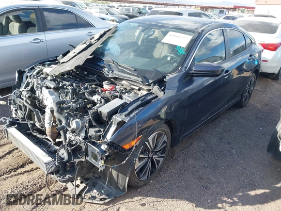 2017 Honda Civic Sedan EX-L with VIN 19XFC1F70HE005116, listed as a IAAI auction lot 42042277 with 61,812 mi miles. Bid and sale history available at carsss.com. Image 17.
