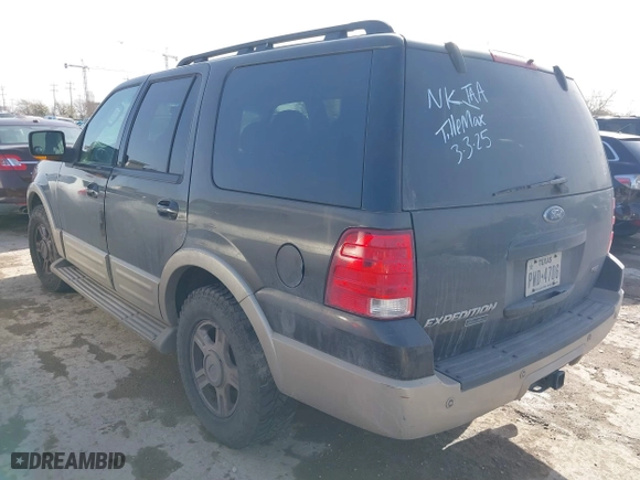 2005 Ford Expedition Eddie Bauer with VIN 1FMFU17595LA63878, listed as a IAAI auction lot 41715409 with 1 mi miles. Bid and sale history available at carsss.com. Image 3.