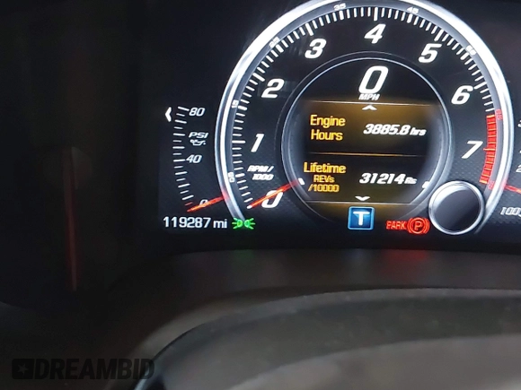 2014 Chevrolet Corvette Z51 1LT with VIN 1G1YG3D77E5121277, listed as a IAAI auction lot 42416812 with 119,287 mi miles and . Bid and sale history available at DreamBid. Image 7.