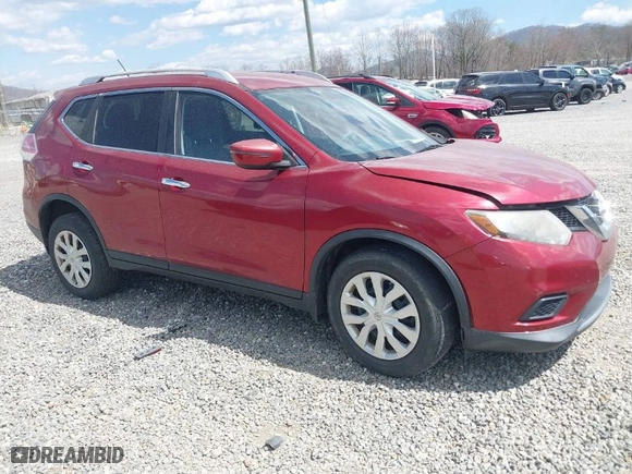 2016 Nissan Rogue SV with VIN KNMAT2MV8GP602286, listed as a IAAI auction lot 41867711 with 130,990 mi miles. Bid and sale history available at carsss.com. Image 1.