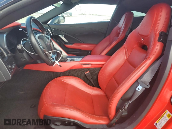 2015 Chevrolet Corvette Z06 2LZ with VIN 1G1YR2D62F5602468, listed as a Copart auction lot 46806205 with 44,169 mi miles and Salvage Title. Bid and sale history available at carsss.com. Image 7.