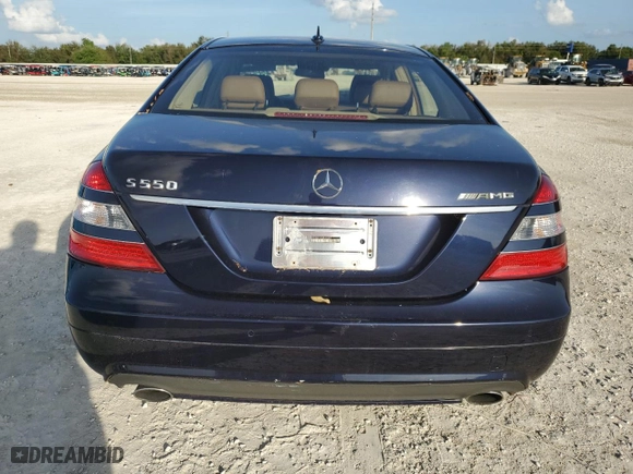 2008 Mercedes-Benz S-Class 5.5L V8 with VIN WDDNG71X18A171342, listed as a Copart auction lot 80238024 with 0 mi miles and Salvage Title. Bid and sale history available at carsss.com. Image 6.