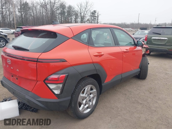 2024 Hyundai Kona SE with VIN KM8HA3AB5RU136935, listed as a IAAI auction lot 41614174 with 16,654 mi miles. Bid and sale history available at carsss.com. Image 4.
