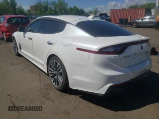 2018 Kia Stinger Premium with VIN KNAE25LA2J6026466, listed as a Copart auction lot 55504895 with 96,032 mi miles and Salvage Title. Bid and sale history available at DreamBid. Image 2.