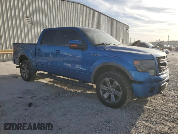 2014 Ford F-150 XL with VIN 1FTFW1ET7EKE30430, listed as a Copart auction lot 49553365 with 106,292 mi miles and Salvage Title. Bid and sale history available at carsss.com. Image 4.