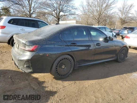 2024 BMW 3 Series M340i xDrive with VIN 3MW49FF03R8E03567, listed as a Copart auction lot 44001675 with 5,988 mi miles and Salvage Title. Bid and sale history available at carsss.com. Image 3.