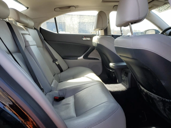 2011 Lexus IS 250 with VIN JTHCF5C24B5046621, listed as a Copart auction lot 47942275 with 64,454 mi miles and Salvage Title. Bid and sale history available at carsss.com. Image 10.