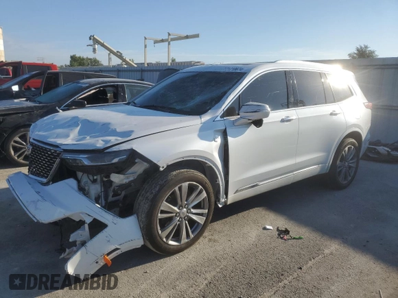 2020 Cadillac XT6 FWD Premium Luxury z VIN 1GYKPCRS9LZ107178, wystawiony jako Copart lot #72359154 z przebiegiem 154 427 mil mil oraz Nie do naprawy. Historia ofert i sprzedaży dostępna na DreamBid. Obrazek 1.
