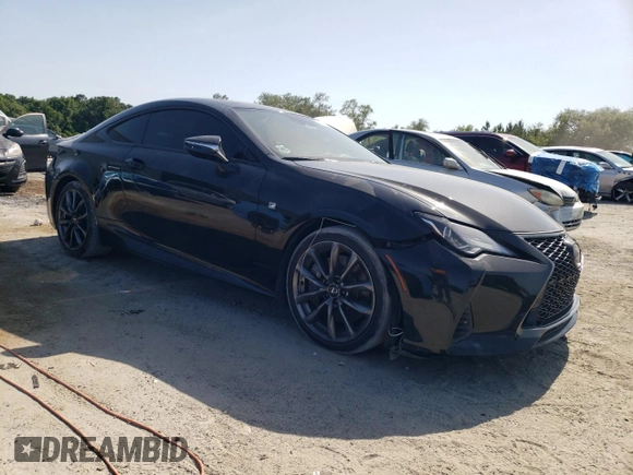 2019 Lexus RC 300 z VIN JTHHA5BC5K5009009, wystawiony jako Copart lot #54414945 z przebiegiem 76 653 mil mil oraz Nie do naprawy • Non repairable. Historia ofert i sprzedaży dostępna na DreamBid. Obrazek 4.