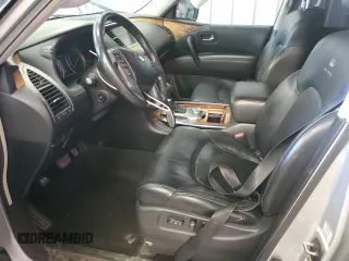 2014 Infiniti QX80 with VIN JN8AZ2NC4E9352899, listed as a Copart auction lot 54101355 with 102,340 mi miles and Salvage title. Bid and sale history available at DreamBid. Image 7.