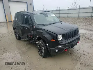 2023 Jeep Renegade Trailhawk with VIN ZACNJDC11PPP59062, listed as a Copart auction lot 58335455 with 9,392 mi miles and Salvage title. Bid and sale history available at DreamBid. Image 13.