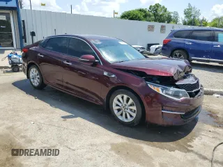 2018 Kia Optima S with VIN 5XXGT4L35JG265287, listed as a Copart auction lot 61407805 with 123,891 mi miles and Salvage title. Bid and sale history available at DreamBid. Image 4.