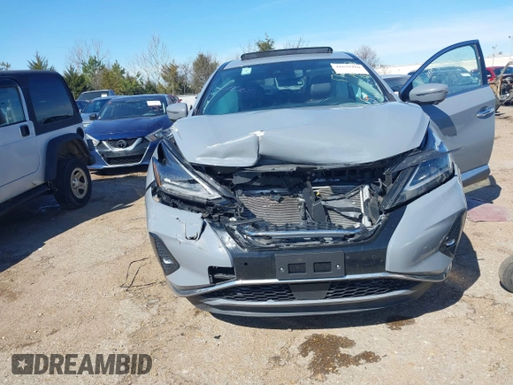 2023 Nissan Murano SL with VIN 5N1AZ2CJ2PC131235, listed as a IAAI auction lot 41639410 with 46,087 mi miles and . Bid and sale history available at DreamBid. Image 6.
