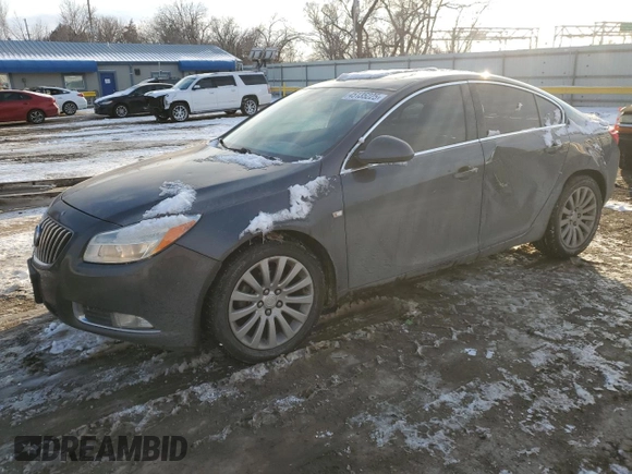 2011 Buick Regal CXL RL4 with VIN W04GS5ECXB1007019, listed as a Copart auction lot 45135225 with 160,820 mi miles and Salvage title. Bid and sale history available at DreamBid. Image 1.