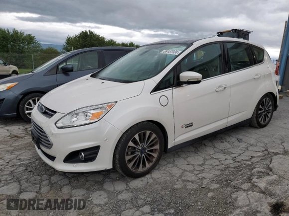 2017 Ford C-Max Energi Titanium with VIN 1FADP5FU0HL107666, listed as a Copart auction lot 68457924 with 103,996 mi miles and Salvage Title. Bid and sale history available at carsss.com. Image 1.