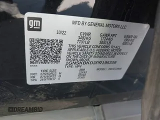 2023 Chevrolet Suburban LS with VIN 1GNSKBKD3PR198309, listed as a IAAI auction lot 42504153 with Not provided miles and . Bid and sale history available at DreamBid. Image 9.