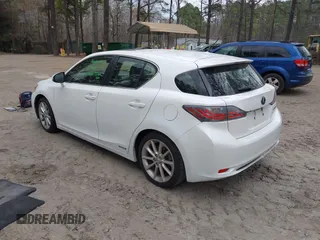 2011 Lexus CT 200h with VIN JTHKD5BH1B2036346, listed as a IAAI auction lot 41863701 with 214,254 mi miles and . Bid and sale history available at DreamBid. Image 3.