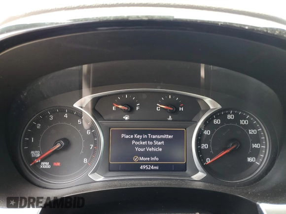 2020 Chevrolet Traverse LT Cloth with VIN 1GNERGKWXLJ324732, listed as a Copart auction lot 61791255 with 49,524 mi miles and Salvage title. Bid and sale history available at DreamBid. Image 9.