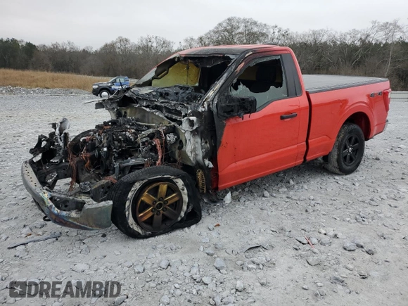 2021 Ford F-150 XL with VIN 1FTMF1EB6MKE70141, listed as a Copart auction lot 86607594 with Not Provided miles and Salvage Title. Bid and sale history available at carsss.com. Image 1.