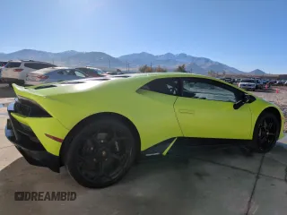 2023 Lamborghini Huracan z VIN ZHWUF4ZFXPLA22265, wystawiony jako Copart lot #66703944 z przebiegiem 1816 mil mil oraz Szkody całkowita. Historia ofert i sprzedaży dostępna na DreamBid. Obrazek 3.