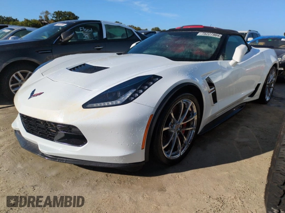 2019 Chevrolet Corvette Grand Sport 2LT with VIN 1G1YY3D78K5113083, listed as a Copart auction lot 75227904 with 0 mi miles and Non Repairable. Bid and sale history available at carsss.com. Image 1.