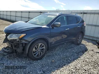 2016 Nissan Rogue SL with VIN 5N1AT2MT9GC880924, listed as a Copart auction lot 50440875 with 0 mi miles and Salvage Title. Bid and sale history available at carsss.com. Image 1.